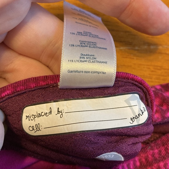 ivivva by Lululemon Girls Size 12 Rhythmic Tights Full Length Leggings Plaid - Picture 10 of 14